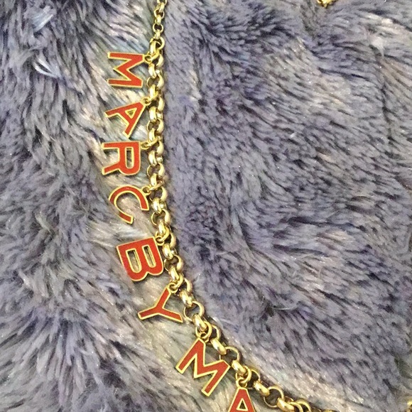 Rare Marc by Marc Jacobs Gold Toned & Red Enameled Necklace - Picture 12 of 16